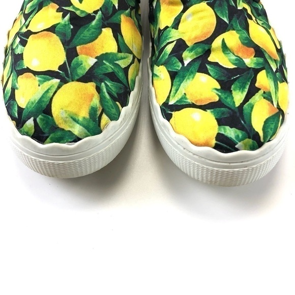 𝅺betsey Johnson Emmett lemon print sneaker loafers Size 10 - Picture 5 of 9
